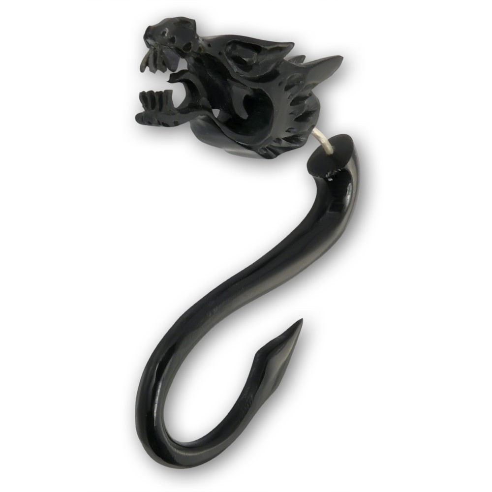 Horn Fake Piercing Black Dragon Ear Jewelry Fake Piercings